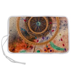 Dream Catcher Colorful Vintage Pen Storage Case (l) by Cemarart