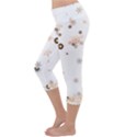 Golden-snowflake Lightweight Velour Capri Yoga Leggings View2