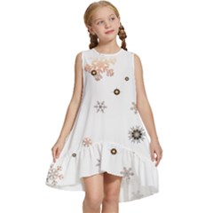 Golden-snowflake Kids  Frill Swing Dress by saad11