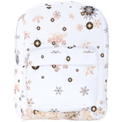 Golden-snowflake Full Print Backpack by saad11