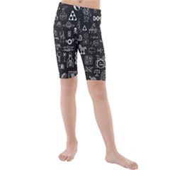 Doodle Art Chemistry Art Kids  Mid Length Swim Shorts by Cemarart