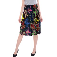 Dead Head Deadhead Grateful Dead Midi Beach Skirt by Cemarart