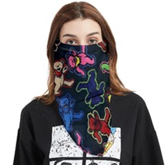 Dead Head Deadhead Grateful Dead Face Covering Bandana (triangle) by Cemarart