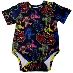 Dead Head Deadhead Grateful Dead Baby Short Sleeve Bodysuit by Cemarart