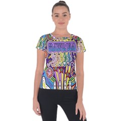 Grateful Dead Short Sleeve Sports Top  by Cemarart