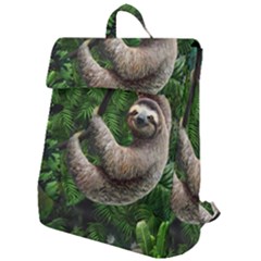 Sloth In Jungle Art Animal Fantasy Flap Top Backpack by Cemarart