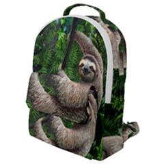 Sloth In Jungle Art Animal Fantasy Flap Pocket Backpack (small) by Cemarart