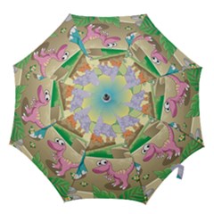 Kids Mural Cartoon Dinosaur Hook Handle Umbrellas (medium) by nateshop