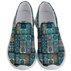 Texture Pattern Abstract Colorful Digital Art Men s Lightweight Slip Ons by Ndabl3x