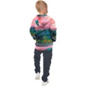 Unicorn Valley Aesthetic Clouds Landscape Mountain Nature Pop Art Surrealism Retrowave Kids  Hooded Pullover View2