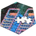 Fantasy City Architecture Building Cityscape Wooden Puzzle Hexagon View2