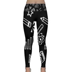 Knowledge Drawing Education Science Lightweight Velour Classic Yoga Leggings by Proyonanggan