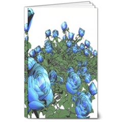 Flowers Roses Rose Nature Bouquet 8  X 10  Softcover Notebook by Proyonanggan