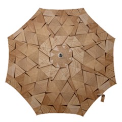 Wooden Triangles Texture, Wooden Wooden Hook Handle Umbrellas (medium) by nateshop