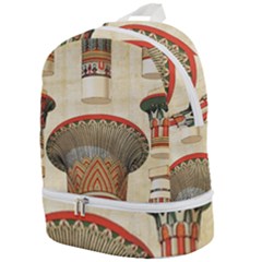 Egyptian Architecture Column Zip Bottom Backpack by Proyonanggan