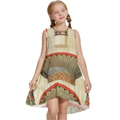 Egyptian Architecture Column Kids  Frill Swing Dress by Proyonanggan