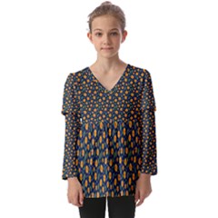 Flower Kids  V Neck Casual Top by zappwaits