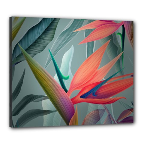 Beauty, Flowers, Green, Huawei Mate Canvas 24  X 20  (stretched) by nateshop