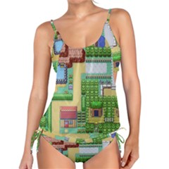 Pixel Map Game Tankini Set by Cemarart