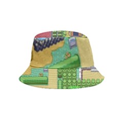 Pixel Map Game Inside Out Bucket Hat (kids) by Cemarart