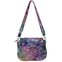 Abstract waves Saddle Handbag View3