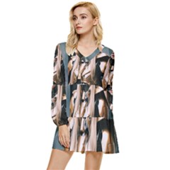 Img 20240116 154225 Tiered Long Sleeve Mini Dress by Don007