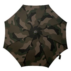 Camo, Abstract, Beige, Black, Brown Military, Mixed, Olive Hook Handle Umbrellas (medium) by nateshop