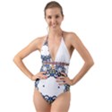 IMFD DGB 2 Halter Cut-Out One Piece Swimsuit View1