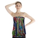Authentic Aboriginal Art - Walking the Land Strapless Top View1