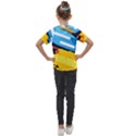 Colorful Paint Strokes Kids  Mesh Piece T-Shirt View2