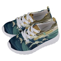 Sea Asia Waves Japanese Art The Great Wave Off Kanagawa Kids  Lightweight Sports Shoes by Cemarart