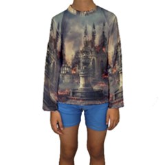 Braunschweig City Lower Saxony Kids  Long Sleeve Swimwear by Cemarart