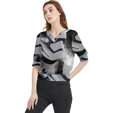 Stormtrooper Quarter Sleeve Blouse by Cemarart