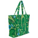 Golf Course Par Golf Course Green Zip Up Canvas Bag View2