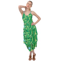 Golf Course Par Golf Course Green Layered Bottom Dress by Cemarart