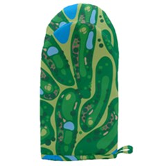 Golf Course Par Golf Course Green Microwave Oven Glove by Cemarart