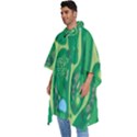 Golf Course Par Golf Course Green Men s Hooded Rain Ponchos View2