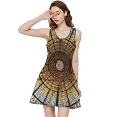 Barcelona Stained Glass Window Inside Out Racerback Dress by Cemarart