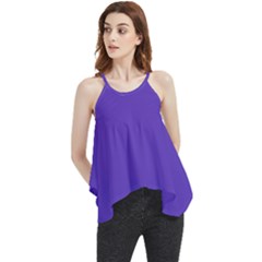 Ultra Violet Purple Flowy Camisole Tank Top by Patternsandcolors