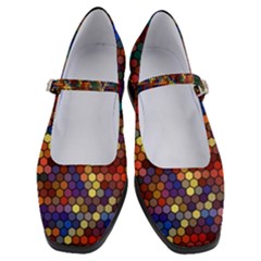 Hexagon Honeycomb Pattern Design Women s Mary Jane Shoes by Ndabl3x