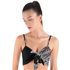 Math Formula Woven Tie Front Bralet by Bedest