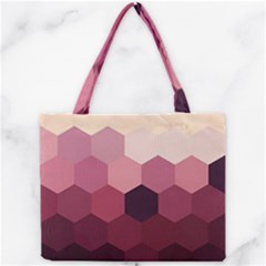 Hexagon Valentine Valentines Mini Tote Bag by Grandong