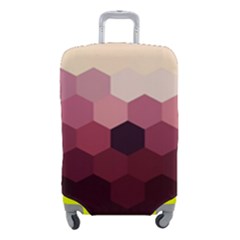 Hexagon Valentine Valentines Luggage Cover (small) by Grandong