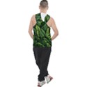 Green leaves Men s Sleeveless Hoodie View2