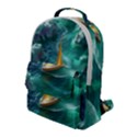 Mountain Wolf Tree Nature Moon Flap Pocket Backpack (Large) View1