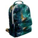 Mountain Wolf Tree Nature Moon Flap Pocket Backpack (Large) View2