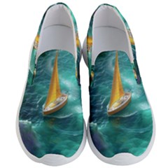 Valley Night Mountains Men s Lightweight Slip Ons by Cemarart