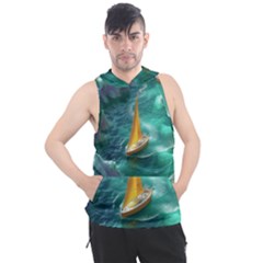 Dolphins Sea Ocean Men s Sleeveless Hoodie by Cemarart