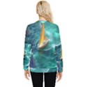 Silk Waves Abstract Hidden Pocket Sweatshirt View2