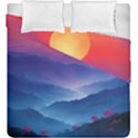 Valley Night Mountains Duvet Cover Double Side (King Size) View2